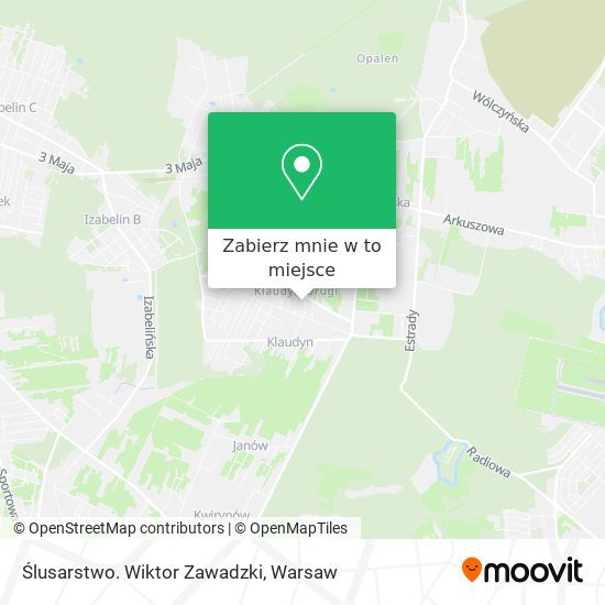 Mapa Ślusarstwo. Wiktor Zawadzki