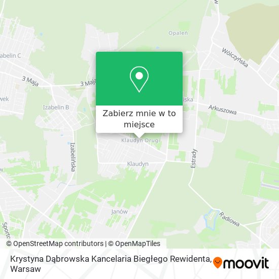 Mapa Krystyna Dąbrowska Kancelaria Biegłego Rewidenta