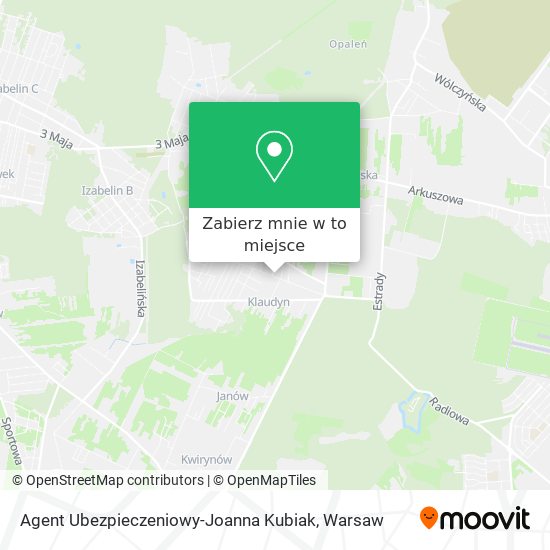 Mapa Agent Ubezpieczeniowy-Joanna Kubiak