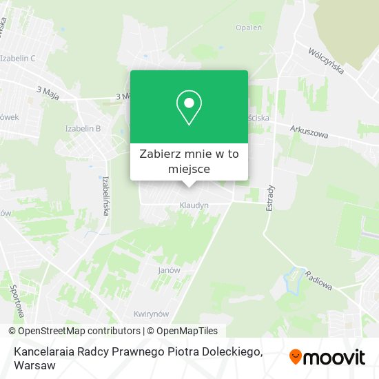 Mapa Kancelaraia Radcy Prawnego Piotra Doleckiego