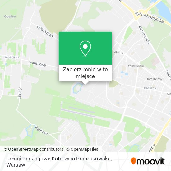 Mapa Usługi Parkingowe Katarzyna Praczukowska