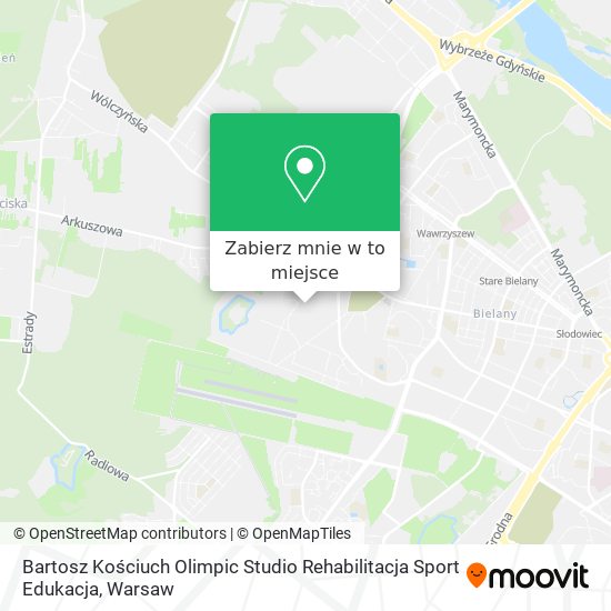 Mapa Bartosz Kościuch Olimpic Studio Rehabilitacja Sport Edukacja