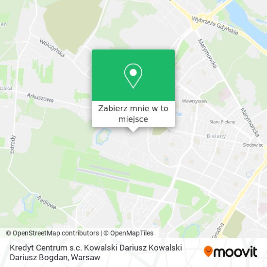 Mapa Kredyt Centrum s.c. Kowalski Dariusz Kowalski Dariusz Bogdan