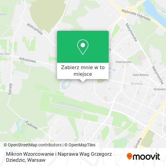 Mapa Mikron Wzorcowanie i Naprawa Wag Grzegorz Dziedzic