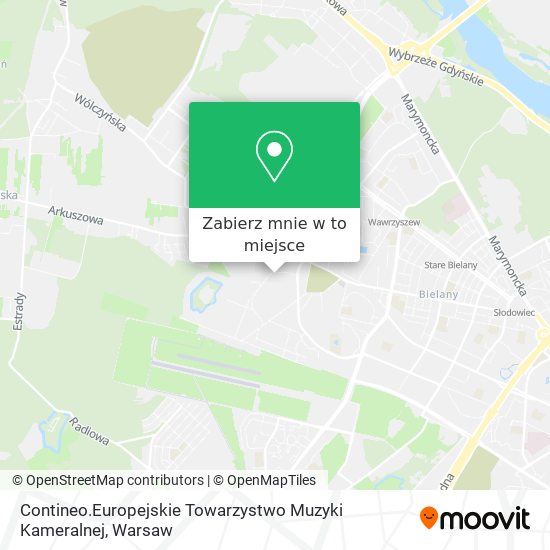 Mapa Contineo.Europejskie Towarzystwo Muzyki Kameralnej