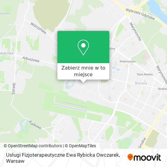 Mapa Usługi Fizjoterapeutyczne Ewa Rybicka Owczarek