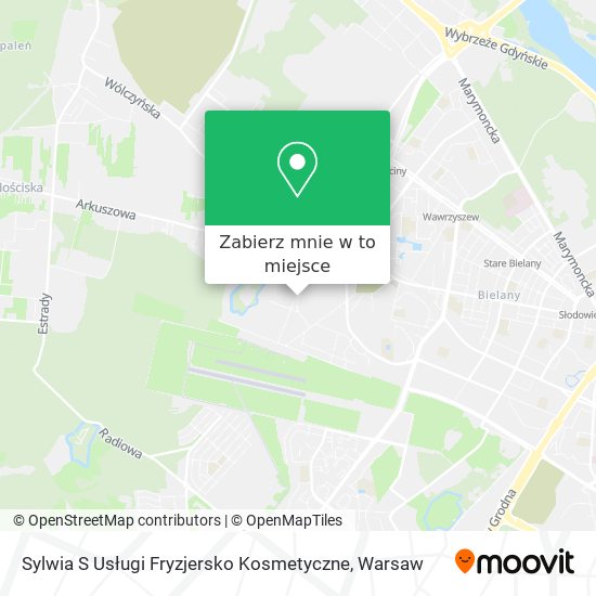 Mapa Sylwia S Usługi Fryzjersko Kosmetyczne