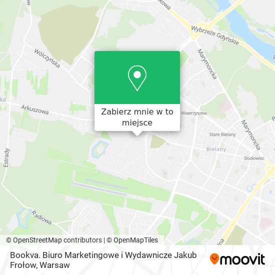 Mapa Bookva. Biuro Marketingowe i Wydawnicze Jakub Frołow