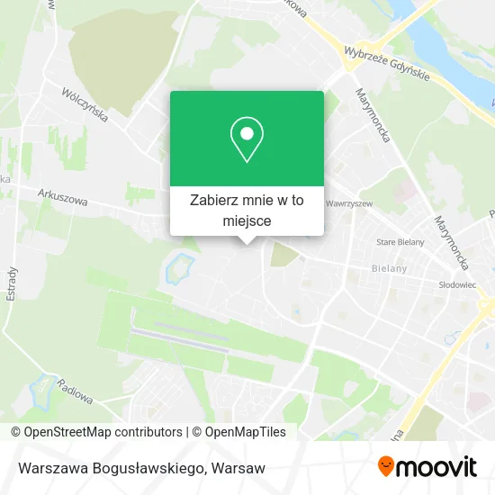 Mapa Warszawa Bogusławskiego
