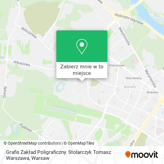 Mapa Grafis Zakład Poligraficzny. Stolarczyk Tomasz Warszawa