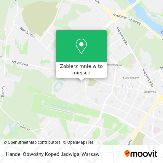 Mapa Handel Obwoźny Kopeć Jadwiga