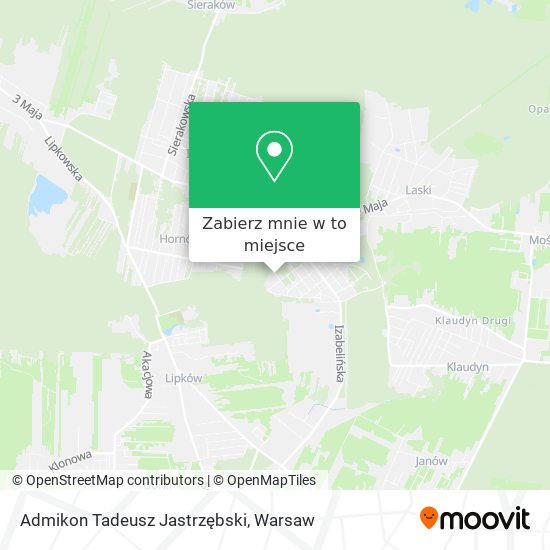 Mapa Admikon Tadeusz Jastrzębski