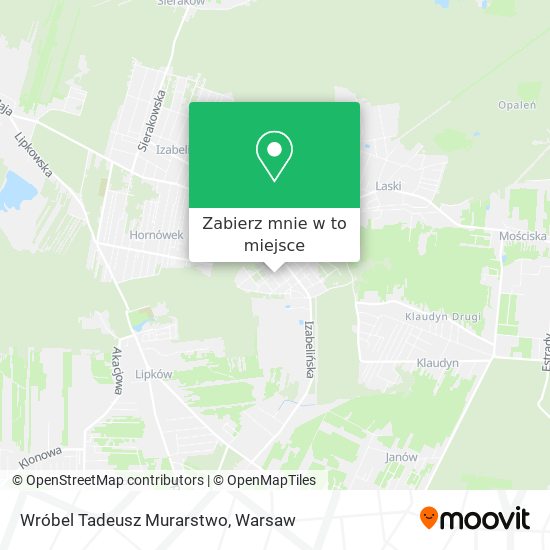 Mapa Wróbel Tadeusz Murarstwo