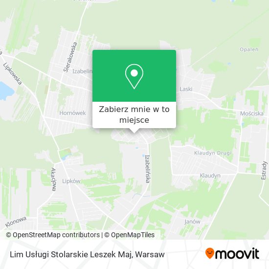 Mapa Lim Usługi Stolarskie Leszek Maj