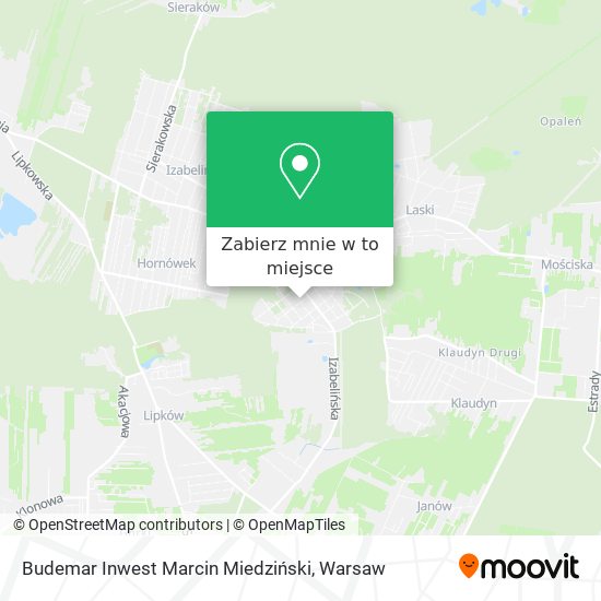 Mapa Budemar Inwest Marcin Miedziński