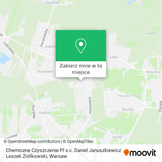 Mapa Chemiczne Czyszczenie Pl s.c. Daniel Januszkiewicz Leszek Ziółkowski