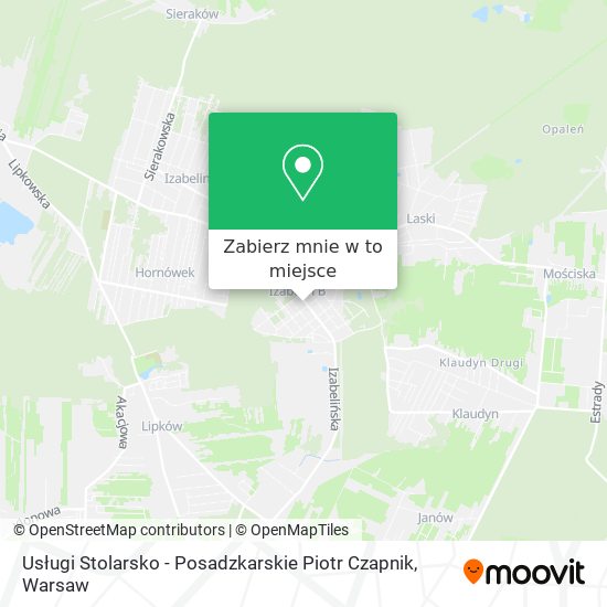 Mapa Usługi Stolarsko - Posadzkarskie Piotr Czapnik