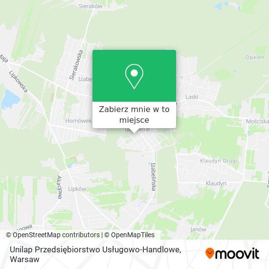 Mapa Unilap Przedsiębiorstwo Usługowo-Handlowe