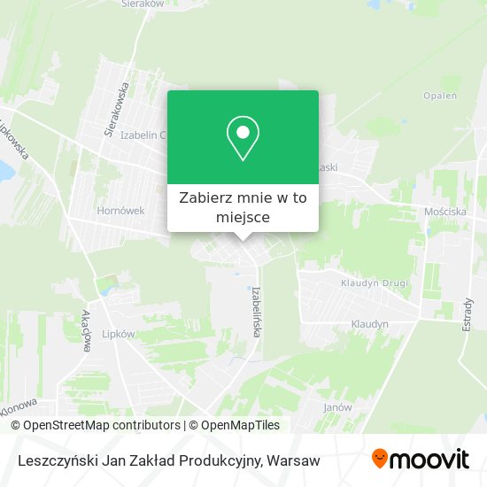 Mapa Leszczyński Jan Zakład Produkcyjny