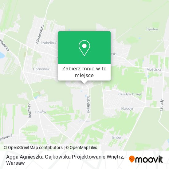 Mapa Agga Agnieszka Gajkowska Projektowanie Wnętrz