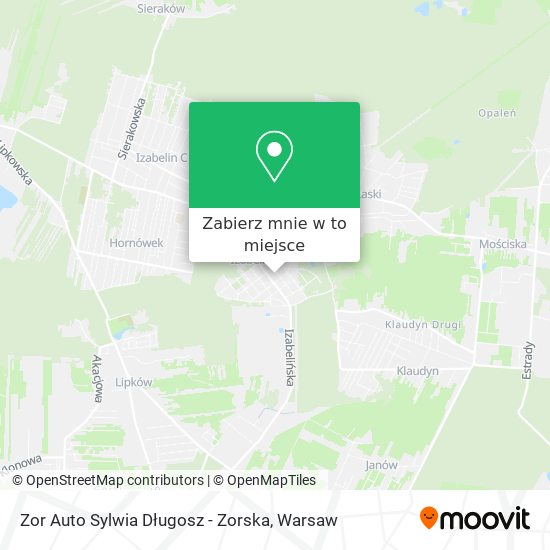 Mapa Zor Auto Sylwia Długosz - Zorska