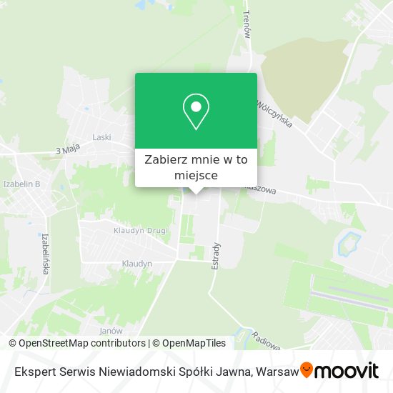 Mapa Ekspert Serwis Niewiadomski Spółki Jawna