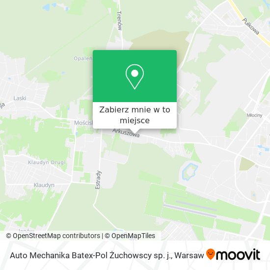 Mapa Auto Mechanika Batex-Pol Żuchowscy sp. j.