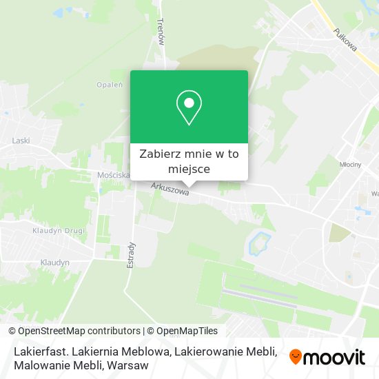 Mapa Lakierfast. Lakiernia Meblowa, Lakierowanie Mebli, Malowanie Mebli