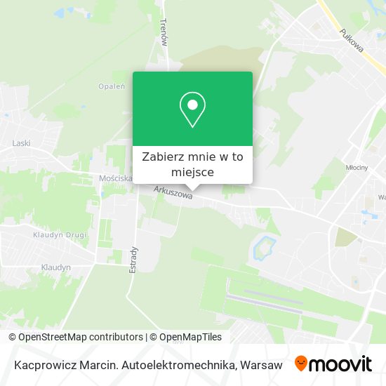 Mapa Kacprowicz Marcin. Autoelektromechnika