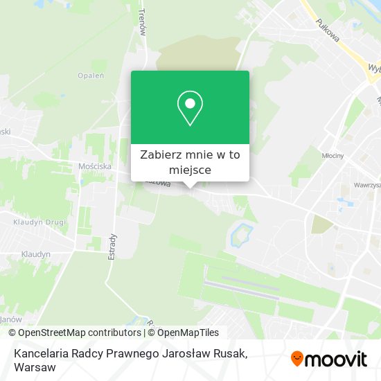 Mapa Kancelaria Radcy Prawnego Jarosław Rusak