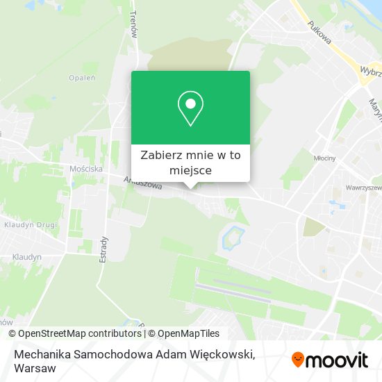 Mapa Mechanika Samochodowa Adam Więckowski