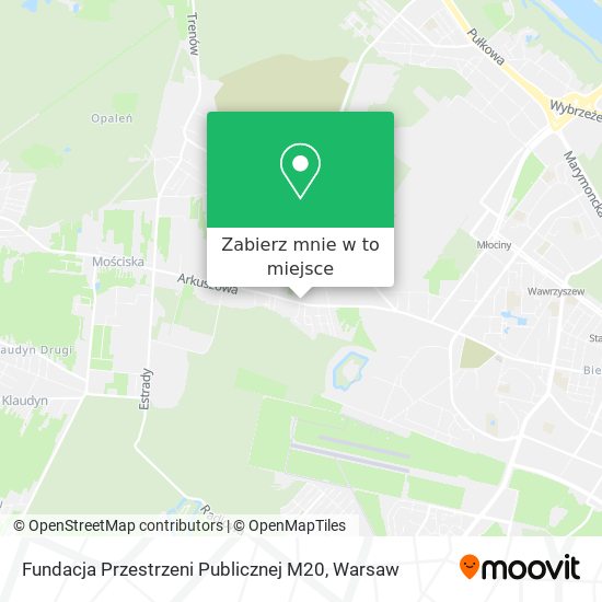 Mapa Fundacja Przestrzeni Publicznej M20