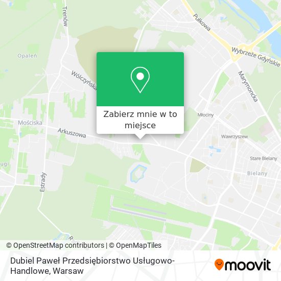 Mapa Dubiel Paweł Przedsiębiorstwo Usługowo-Handlowe