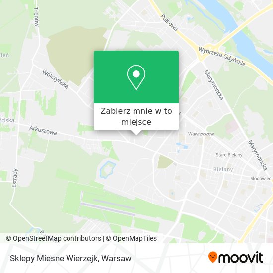 Mapa Sklepy Miesne Wierzejk