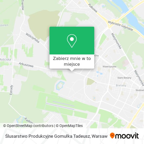 Mapa Ślusarstwo Produkcyjne Gomułka Tadeusz