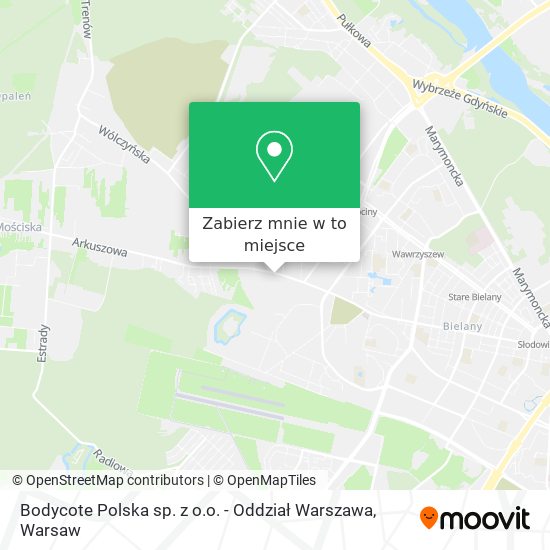 Mapa Bodycote Polska sp. z o.o. - Oddział Warszawa