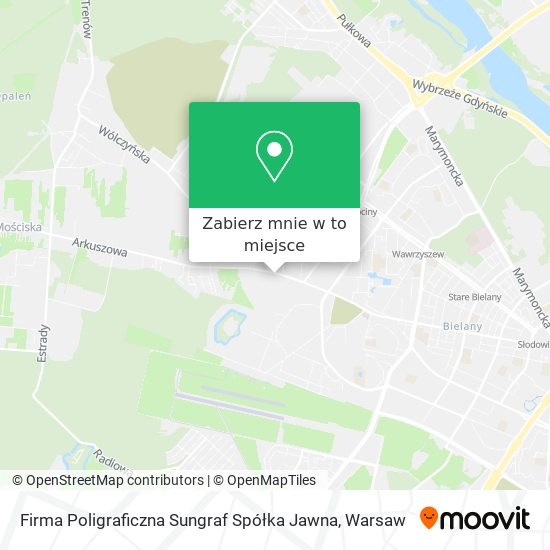 Mapa Firma Poligraficzna Sungraf Spółka Jawna