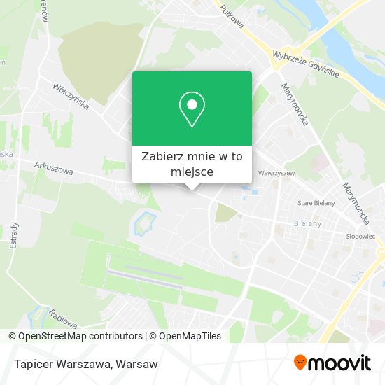 Mapa Tapicer Warszawa