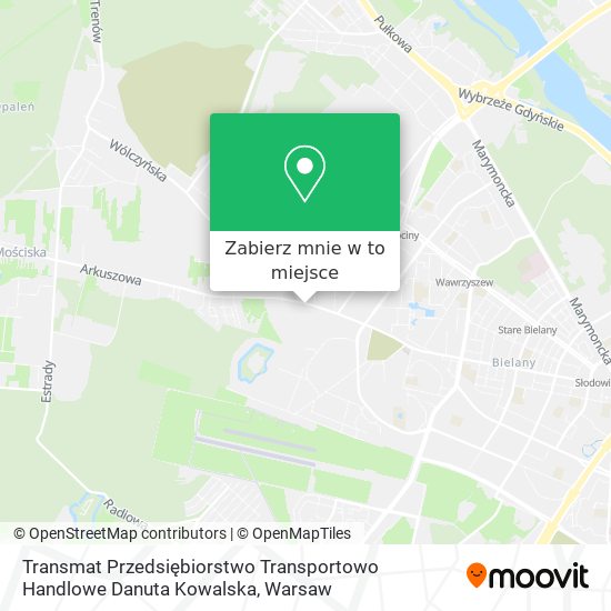 Mapa Transmat Przedsiębiorstwo Transportowo Handlowe Danuta Kowalska