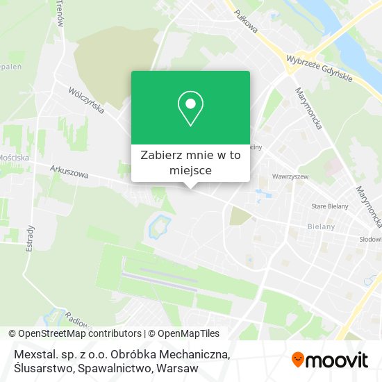 Mapa Mexstal. sp. z o.o. Obróbka Mechaniczna, Ślusarstwo, Spawalnictwo