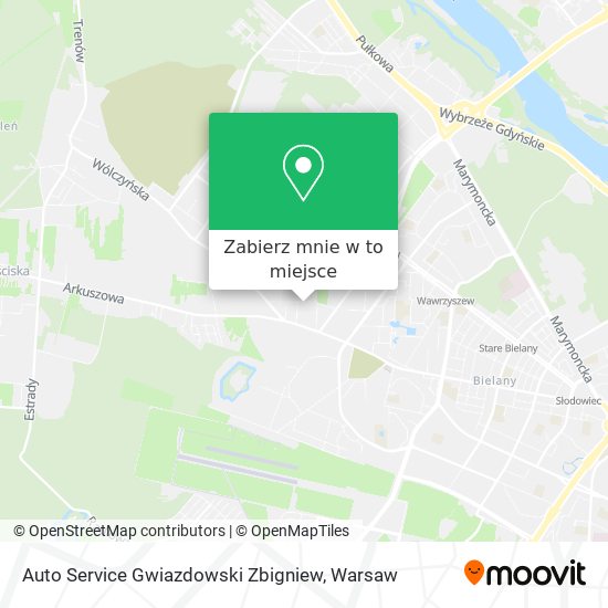 Mapa Auto Service Gwiazdowski Zbigniew