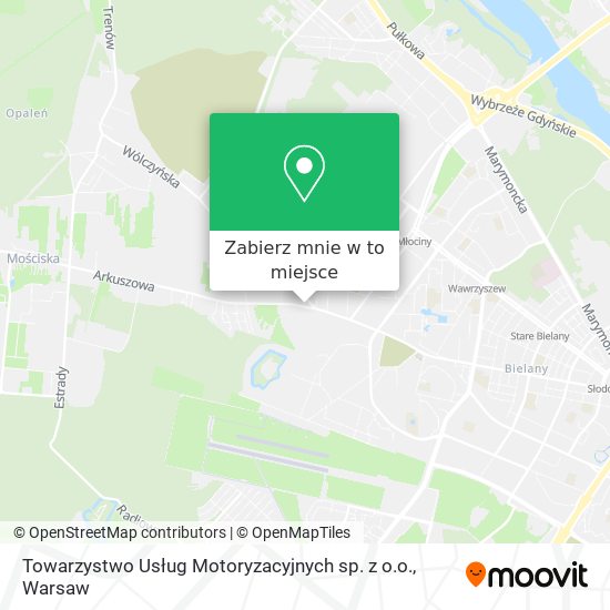 Mapa Towarzystwo Usług Motoryzacyjnych sp. z o.o.