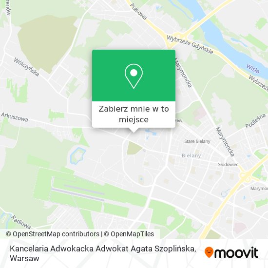 Mapa Kancelaria Adwokacka Adwokat Agata Szoplińska