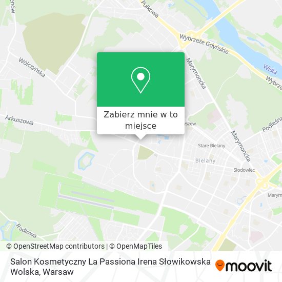 Mapa Salon Kosmetyczny La Passiona Irena Słowikowska Wolska