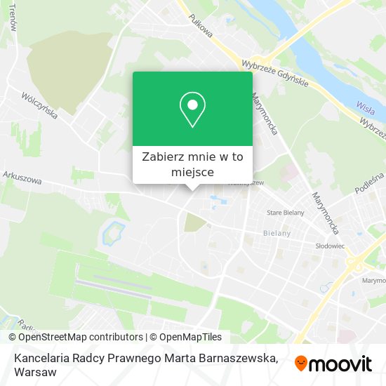 Mapa Kancelaria Radcy Prawnego Marta Barnaszewska