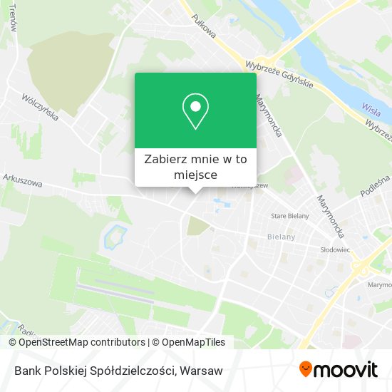 Mapa Bank Polskiej Spółdzielczości