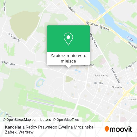 Mapa Kancelaria Radcy Prawnego Ewelina Mrozińska-Ząbek