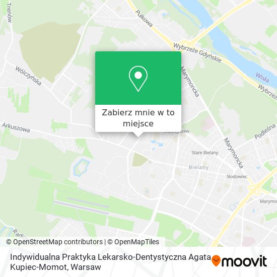 Mapa Indywidualna Praktyka Lekarsko-Dentystyczna Agata Kupiec-Momot