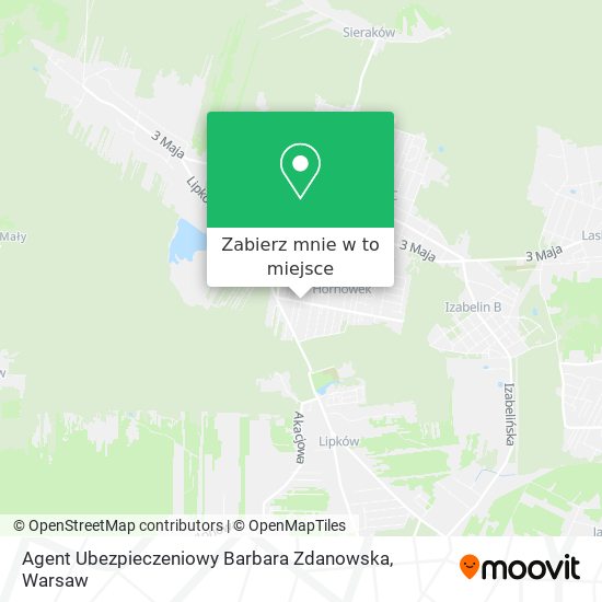 Mapa Agent Ubezpieczeniowy Barbara Zdanowska