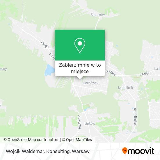 Mapa Wójcik Waldemar. Konsulting